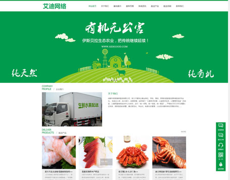 [ad006]蔬菜水果类网站风格